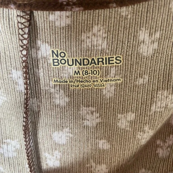 No Boundaries Babydoll Mini Dress Womens Medium Brown Floral Y2k 90s Forest‎ - Picture 4 of 7